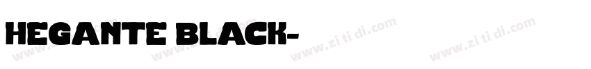 hegante black字体转换
